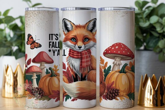 Autumn Fox Pumpkin 20oz Tumbler Wrap Review