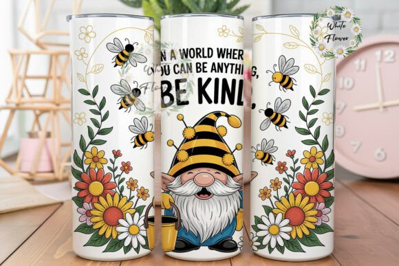 Bee Gnome Floral Tumbler Wrap Review