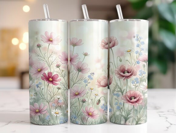 Boho Cosmos Flower Tumbler Wrap Review