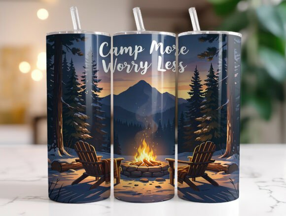 Camp More Worry Less 20oz Tumbler Wrap Review