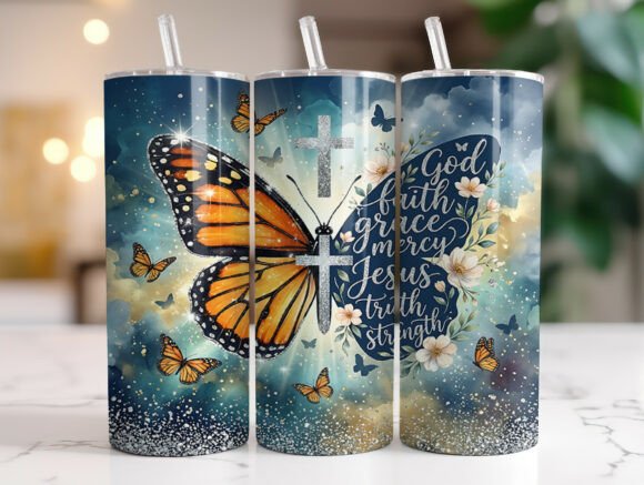 Christian Butterfly Cross Faith Tumbler Review