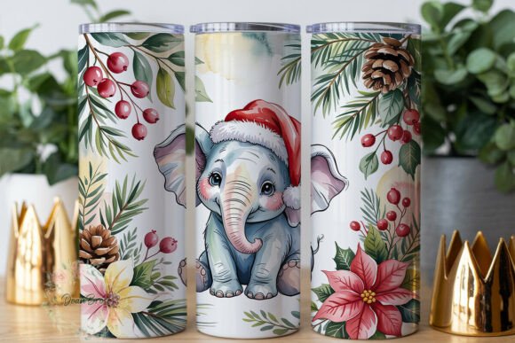 Christmas Elephant 20oz Tumbler Wrap Review