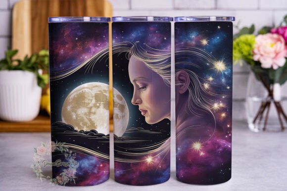 Cosmic Moon Woman Tumbler Wrap Review