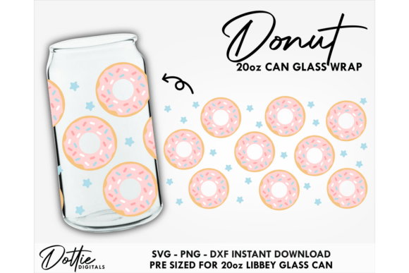 Donuts 20oz Glass Can Wrap SVG Review