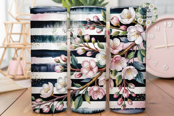 Floral Stripe Spring Tumbler Wrap Review