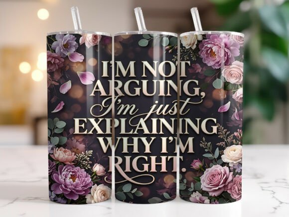 Funny Sarcastic Floral Tumbler Wrap Review