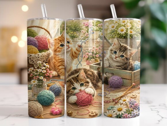 Kitten Knitting Yarn 20oz Tumbler Wrap Review