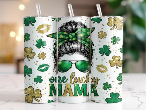 One Lucky Mama St. Patrick s Tumbler Design Review