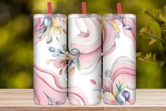 Pastel Florals Abstract Tumbler Wrap Review