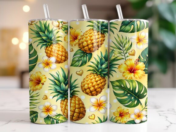 Pineapple Plumeria Tropical Tumbler Wrap Review