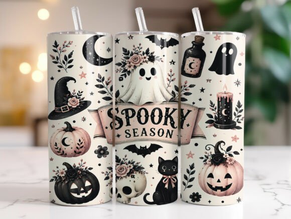 Pink Spooky Season Ghost Tumbler Wrap Review