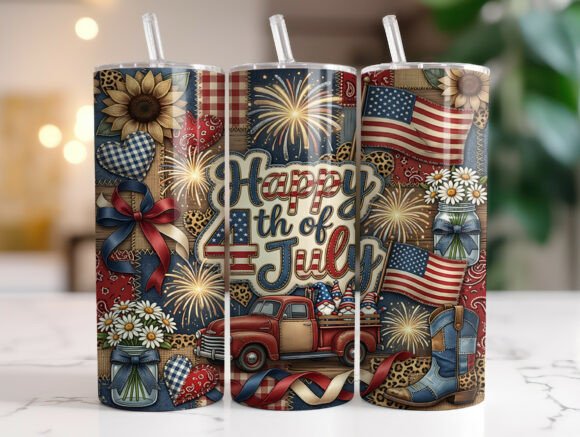 Reviewing Patchwork Happy 4th of July Tumbler Wrap
