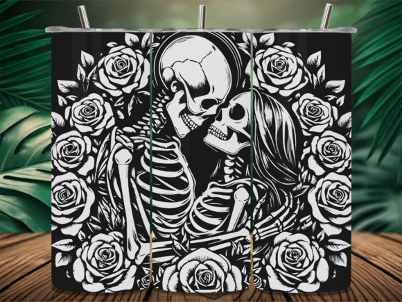 Roses Floral Skeleton Tumbler Design Review