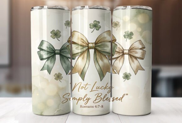 Soft Bow Clover St Patricks Tumbler Wrap Review
