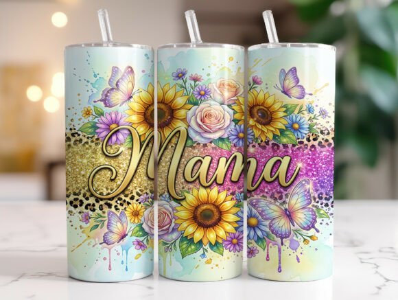 Sunflower Floral Mama Tumbler Wrap Review