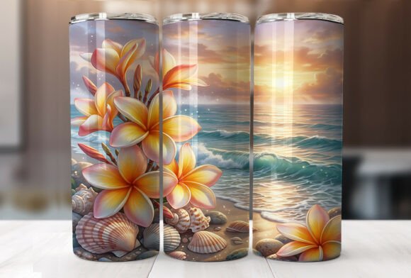 Tropical Plumeria Sunset Tumbler Wrap Review